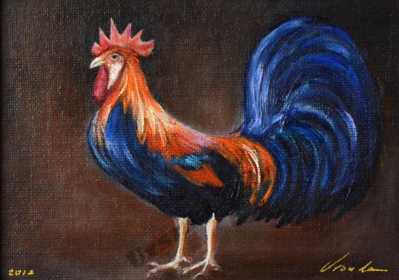 Blue Tail Rooster